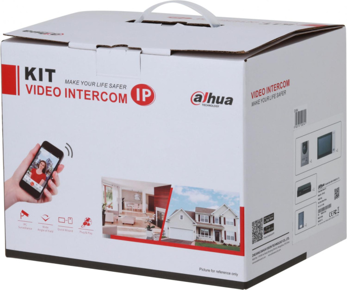 Комплект домофона Dahua DHI-KTP01L S , черный