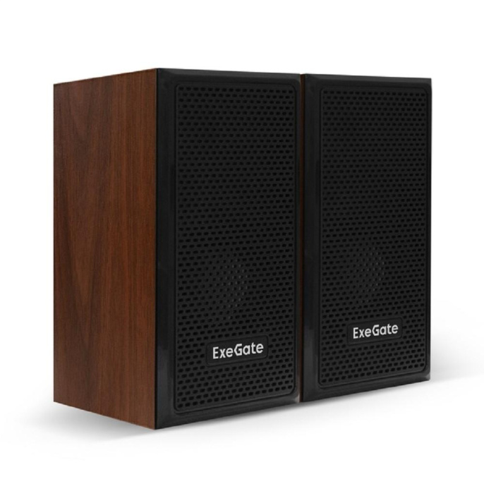 Акустическая система 2.0 ExeGate Tango 312 питание USB, 2х3Вт 6 Вт RMS , 80-20000Гц, темное дерево, Color Box EX287058RUS