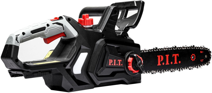 Электропила цепная P.I.T. PKE20H-300A аккумуляторная, бесщеточная, 20В, 12"/300мм, 2600 об/мин, скорость цепи 5 м/с