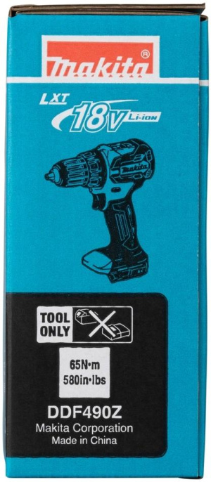 Дрель-шуруповерт Makita DDF490Z аккум. патрон:быстрозажимной