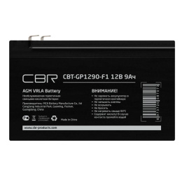 CBR Аккумуляторная VRLA батарея CBT-GP1290-F1 12В 9Ач , клеммы F1