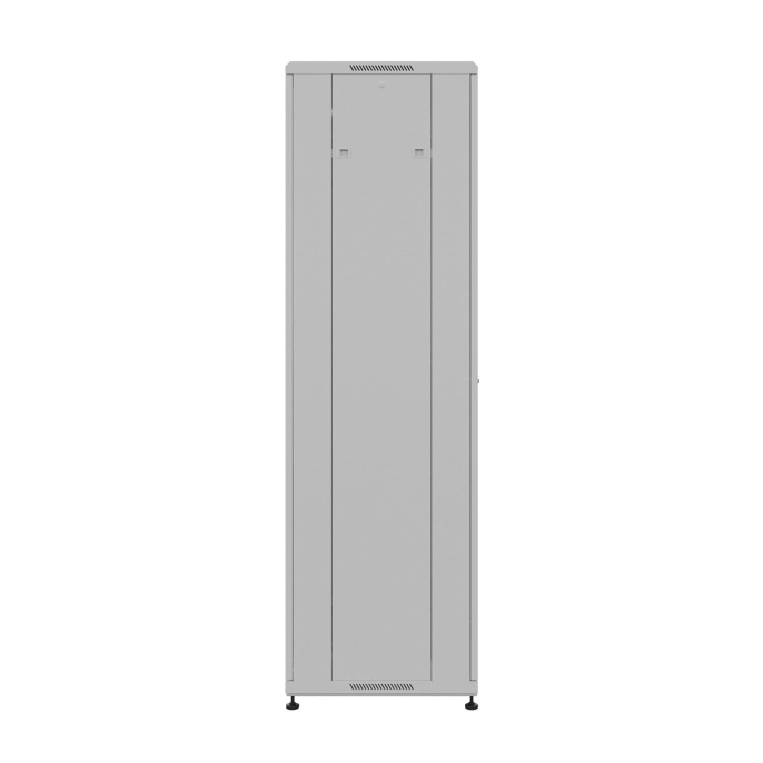 NTSS Шкаф напольный универсальный серверный NTSS R 18U 600х600мм, 4 профиля 19, двери стекло и сплошная металл, боковые стенки съемные, регулируемые опоры, разобранный, серый RAL 7035 NTSS-R18U6060GS