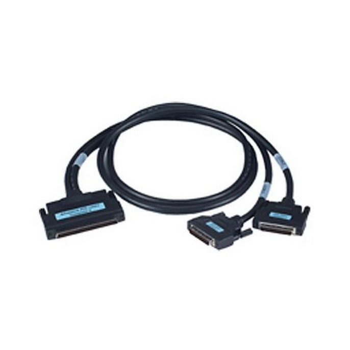 Кабель Advantech PCL-10251-2E интерфейсный SCSI-100 to 2*SCSI-50 Shielded Cable, 2m, P.V.C. jacket 100-Pin to two 50-Pin SCSI Cable, Half pitch 100 pin: Male gold flash contacts, black insulator, 25 twist pairs tinned and strand copper wire with drain wi