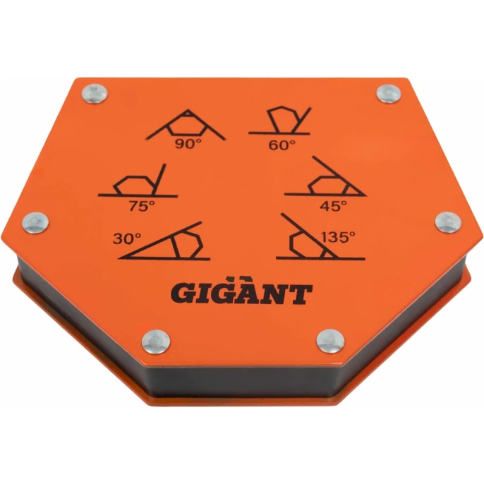 Угольник магнитный шестиугольник 75LBS (0, 45, 60, 75, 90, 135 град; усилие 34 кг) Gigant G-0515