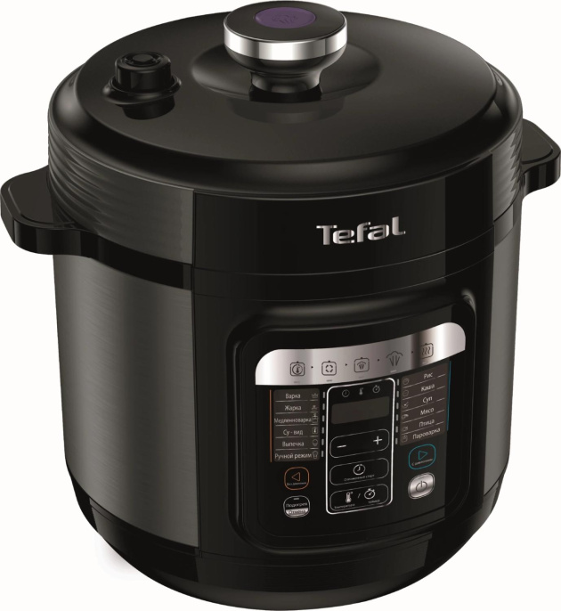 Мультиварка-скороварка Tefal Home Chef CY601832, 1000Вт, черный [7211004337]