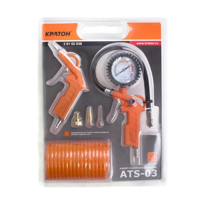 Набор пневмоинструментов Кратон ATS-03 3 01 02 038