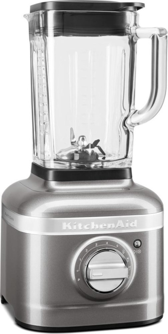 Блендер стационарный KitchenAid Блендер Artisan со стеклянным стаканом 1.4 л, серебряный медальон (5KSB4026EMS)