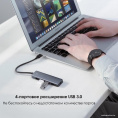 USB-хаб Ugreen CM219 50985 подключение по USB-A, 4 x USB-A, корпус пластик