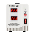 Стабилизатор напряжения ExeGate Expert Turbo AST-500 (500ВА, вход 80-260В, двойная цифр. индикация вход/вых. напряжения, выход 220В±8%, КПД 98%, 5 уровней защиты, задержка, усиленный метал. корпус, 1*EU/Тип F(Schuko), RTL) EX291728RUS
