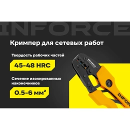Пресс-клещи для обжима наконечников Inforce 0,5 - 6 мм2 06-19-20