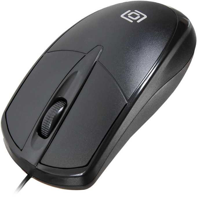 Мышь проводная Oklick 125M, оптическая, USB, 1200dpi, черный [1175317]