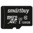 Micro SecureDigital 128GB Smartbuy U3 V30 A1 Advanced R/W up to 90/55 с адапт SB128GBSDU1A-AD