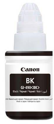 Чернила Canon GI-490BK 0663C001, для Canon, 135мл, черный