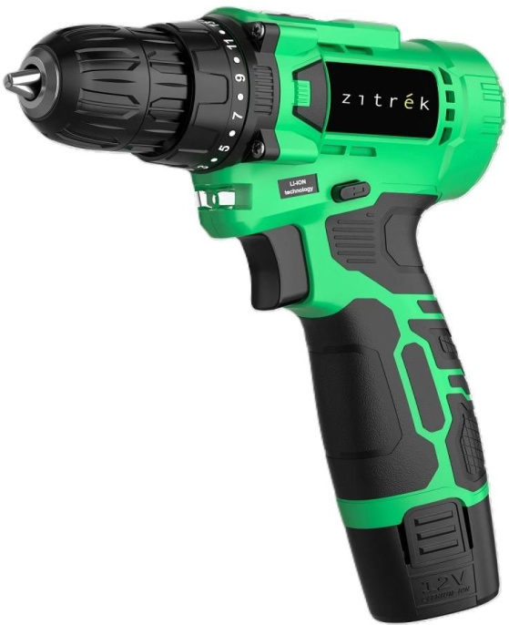 Дрель-шуруповерт Zitrek Green Li Plus аккум. патрон:быстрозажимной 083-1021