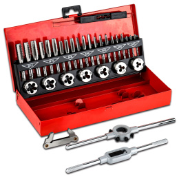 Набор для нарезания резьбы P.I.T. ASET09-0032 32 предмета метчики, плашки, держатели