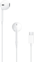 Гарнитура вкладыши Apple EarPods A3046 USB Type-C, 1.1м белый проводные в ушной раковине MYQY3ZE/A