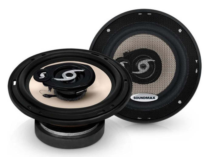 Колонки автомобильные SOUNDMAX SM-CSA603, 16 см 6 дюйм. , комплект 2 шт.