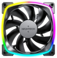Вентилятор MONTECH AX120 120мм, 4-pin, 1600об/мин, 27 дБ, ARGB, черный, Ret [ax120 pwm black]