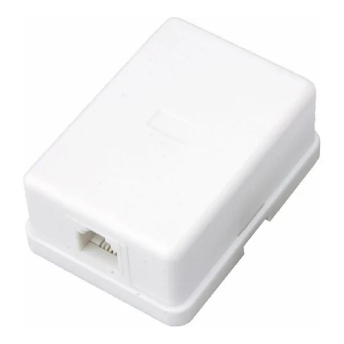 Rexant 03-0001 Розетка телефонная внешняя, 1 порт UTP RJ-14 6P4C , CAT 3
