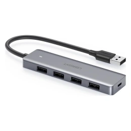USB-хаб Ugreen CM219 50985 подключение по USB-A, 4 x USB-A, корпус пластик
