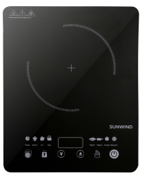 Настольная плита индукционная SunWind SCI-0502, стеклокерамика, черный