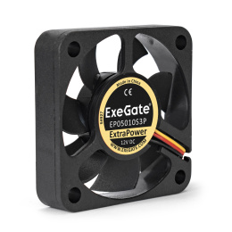Вентилятор 12В DC ExeGate ExtraPower EP05010S3P 50x50x10 мм, Sleeve bearing подшипник скольжения , 3pin, 6500RPM, 36dBA EX283367RUS