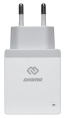Сетевое зарядное устройство Digma DGWC-2U-3A-WG, 2xUSB-A, 15.5Вт, 3.1A, белый