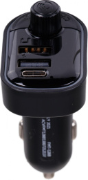 Автомобильный FM-модулятор ACV FMT-128B черный MicroSD BT USB 38762