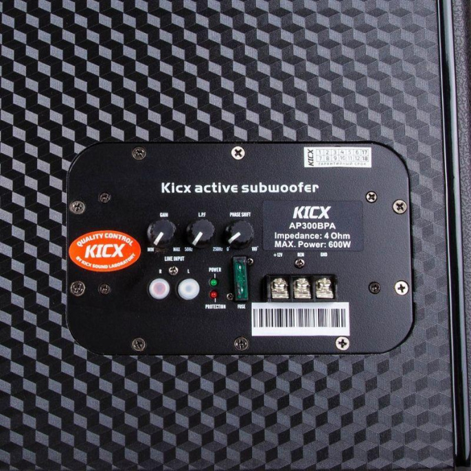 Сабвуфер автомобильный KICX AP300BPA, активный [2013753]