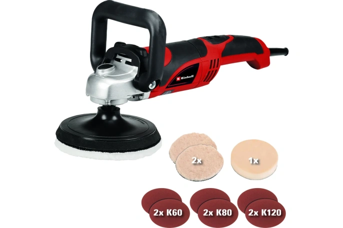 Полировальная машина Einhell CC-PO 1100/150 E 1100Вт 3500об/мин рез.шпин.:M14 d 150мм 2093275