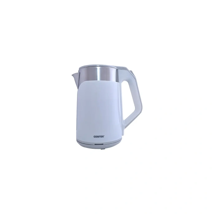 Чайник Centek 2.0 л, 2000W двойной корпус сталь+пластик двойные стенки, сохранение тепла CT-0023 White