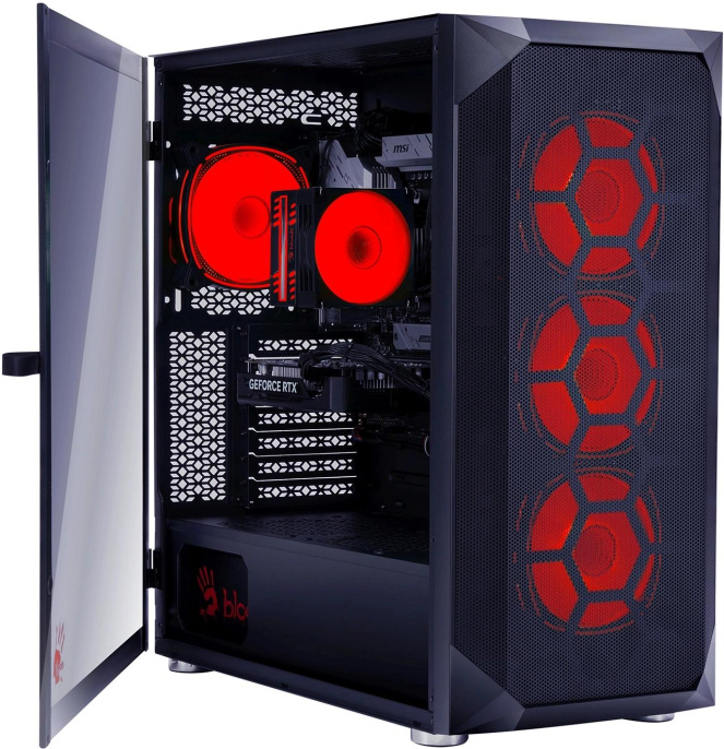 ПК Bloody BD-PC RB65C2 MT Ryzen 5 7500F 3.7 16Gb SSD1Tb RTX4060 8Gb Windows 11 Home 64 2.5xGbitEth WiFi BT 650W черный RUS 2086010