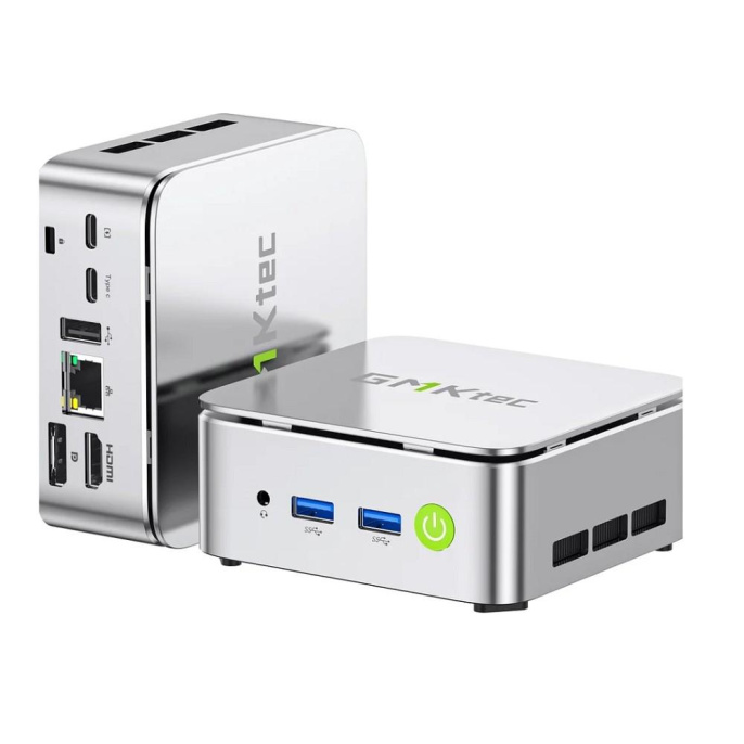 Неттоп GMKTEC Mini NucBox G10 AMD Ryzen 5 3500U, DDR4 16ГБ, 512ГБ SSD , AMD Radeon Vega 8, Windows 11 Pro, серебристый [g10/3500u/16gb+512gb]