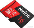Флеш карта microSDHC 16GB Netac NT02P500PRO-016G-S P500 Extreme Pro V10 A1 w/o adapter