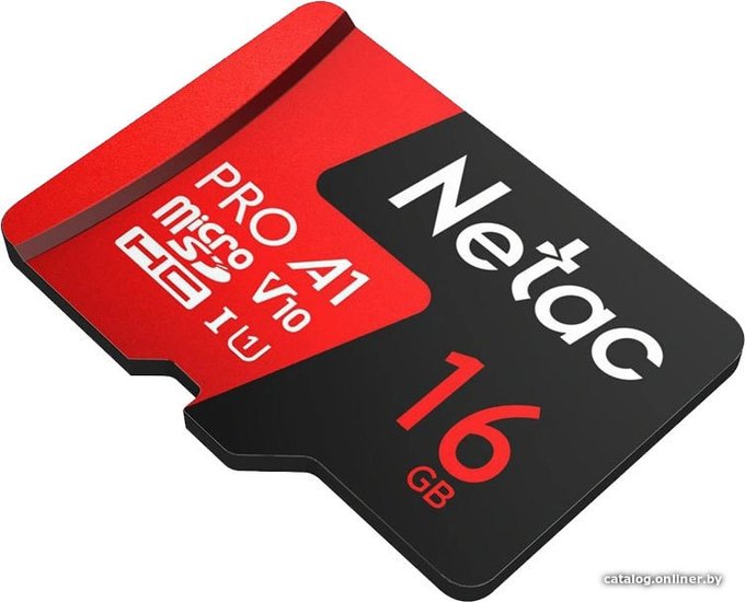 Флеш карта microSDHC 16GB Netac NT02P500PRO-016G-S P500 Extreme Pro V10 A1 w/o adapter