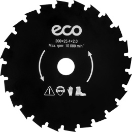 Нож для мотокосы 24 зуб. 200х2.0х25.4 мм ECO GTP-24T