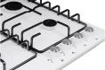 Газовая варочная панель NORDFROST HS 6040 W, 4 конфорки, эмалированная сталь, белый