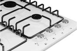 Газовая варочная панель NORDFROST HS 6040 W, 4 конфорки, эмалированная сталь, белый