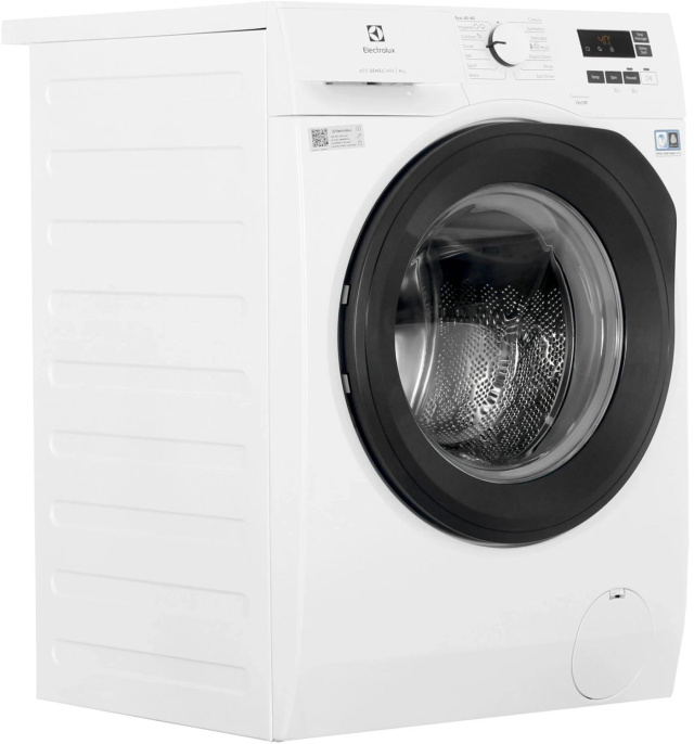Стиральная машина Electrolux EW6F1492E, с фронтальной загрузкой, 9кг, 1400об/мин, с паром, инверторная, с английской панелью управления