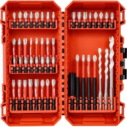 Биты Milwaukee SHOCKWAVE GEN III набор 48 предметов в пласт. кейсе 4932492005
