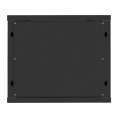 Шкаф телекоммуникационный 19" настенный 9U ExeGate EC-WM-9U.450.M.BLACK (19”, 9U, 600x450x500mm (ШхГхВ), передняя дверь металл, съемные боковые панели, пыле- и влагозащита IP23, черный RAL 9004) EX298619RUS