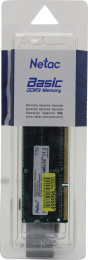 Оперативная память NETAC Basic NTBSD3N16SP-04 DDR3L -  1x 4ГБ 1600МГц, для ноутбуков (SO-DIMM),  Ret