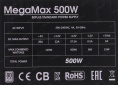 блок питания Zalman ZM500-TXII V2 , 500W, ATX12V v2.31, APFC, 12cm Fan, 80+ 230V EU, Retail (ZM500-TXII (V2))