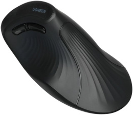 Беспроводная компьютерная мышь вертикальная UGREEN MU008S 85081 Multi-mode Wireless Vertical Mouse 2.4 GHz&BT. Цвет: черный (85081_)