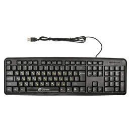 Клавиатура Oklick 130M, проводная, USB, мембранная, черный [337077]