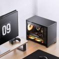 Корпус без блока питания Case JONSBO D32 STD, Mini-Tower, TG, no fan, 1xUSB-A 3.0 + 1xUSB-C 3.1, mATX, mITX Black (D32 STD BLACK)