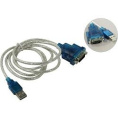 ORIENT Кабель-адаптер USS-112, USB Am to RS232 DB9M WCH CH340, поддержка Win 8.x/10 , длина 1.2м, крепеж разъема - гайки