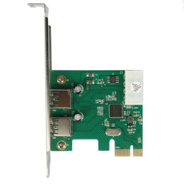 ORIENT AM-3U2PE, Контроллер PCI-Ex1, USB 3.0 2-port ext, ASM1042 chipset, разъем доп.питания, oem 31149