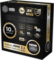 Кабель аудио-видео Cactus CS-HDMI-AOC-2.1-70,  HDMI (m) -  HDMI (m),  ver 2.1,  70м, GOLD,  черный