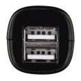 Автомобильное зарядное устройство HAMA H-1401660,  2xUSB-A,  12Вт, 1.2A, черный [00173624]